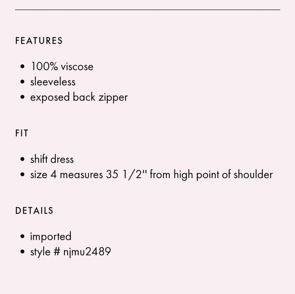 Kate Spade Keri Shift Dress Pink Women's 0 - Picture 10 of 11